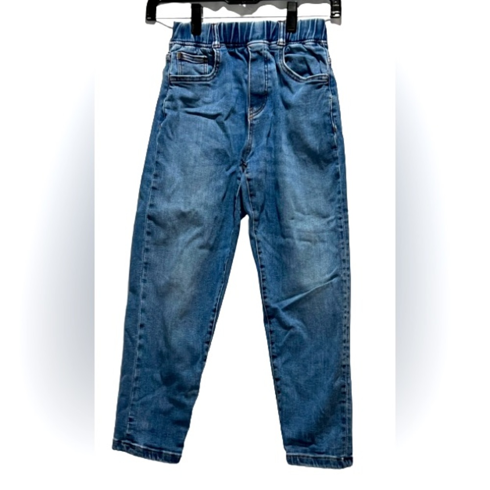 Zara Elastic Waist Denim Jeans